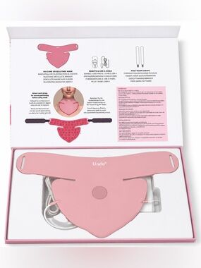 Lindo Pink Silicone Face & Neck Mask for Makeup and Skin Care